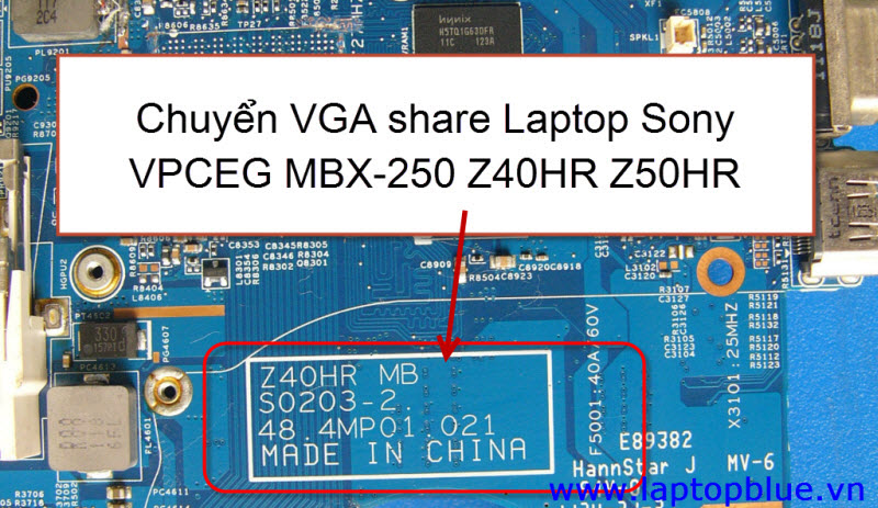 Chuyển VGA share Laptop Sony VPCEG MBX-250